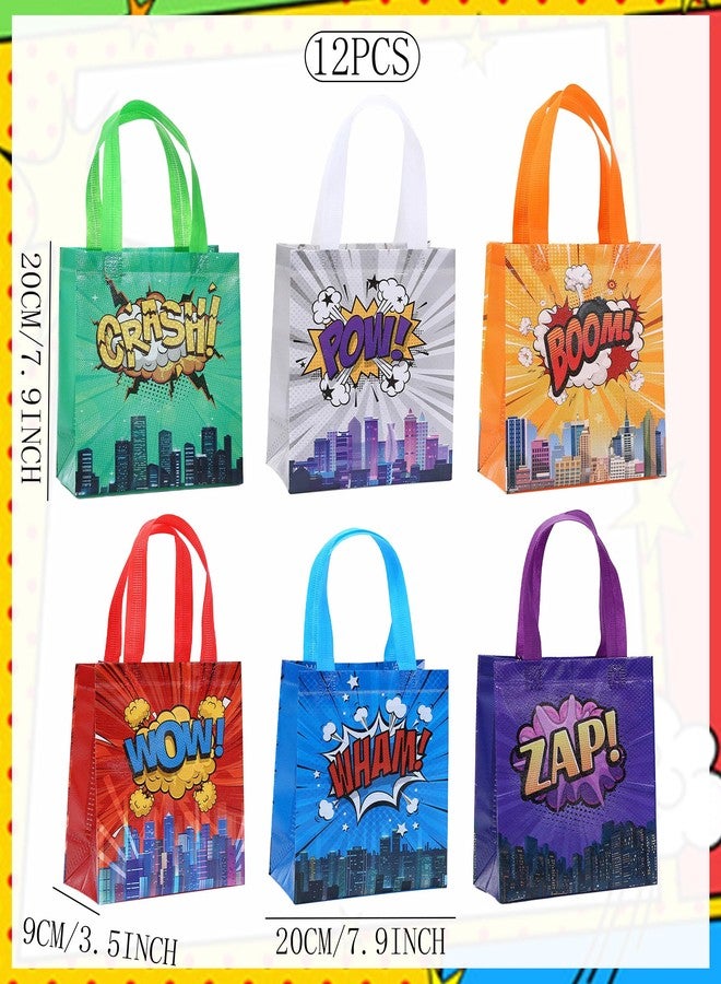 Roaring Good Time Hero Party Favor Goodie Bags12 PCS Hero Party Favors Bags Hero Birthday Decoration Favor Bags Boxes Party Candy Bags Car Goodie Gift Treat Bags Themed Birthday Party Supplies - Image 2